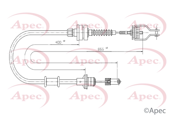 Cable Pull, clutch control (CAB5005)