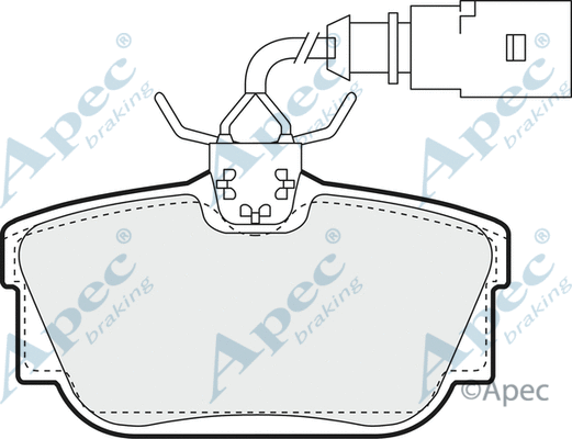 Brake Pad Set, disc brake (PAD1215)