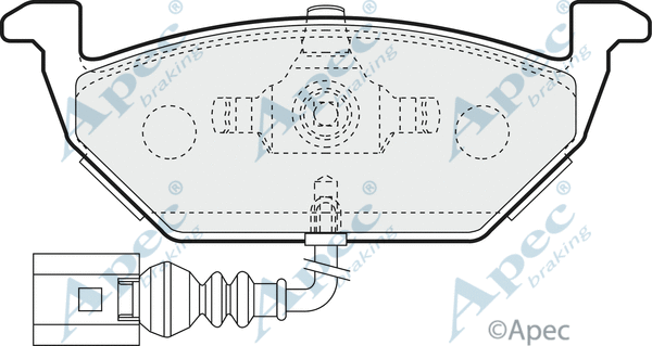 Brake Pad Set, disc brake (PAD1129)