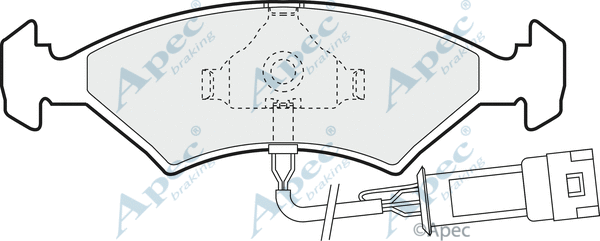 Brake Pad Set, disc brake (PAD356)