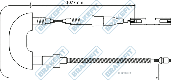Cable Pull, parking brake (BBC3012)