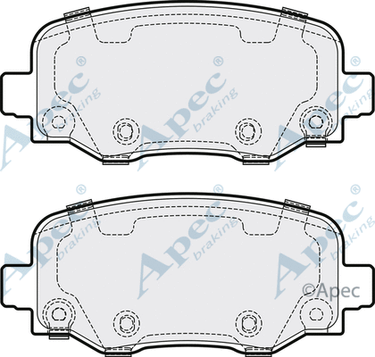 Brake Pad Set, disc brake (PAD2004)