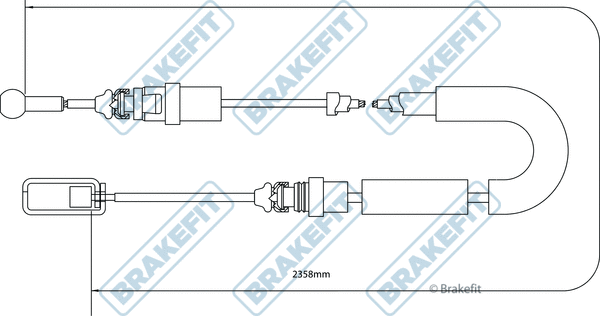 Cable Pull, parking brake (BBC3054)