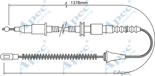 Cable Pull, parking brake (CAB1466)