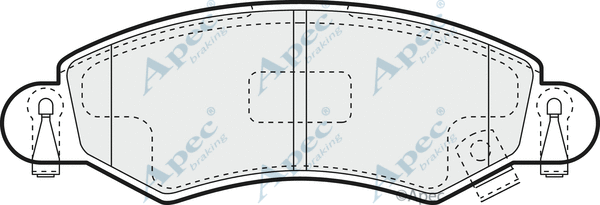 Brake Pad Set, disc brake (PAD1165)