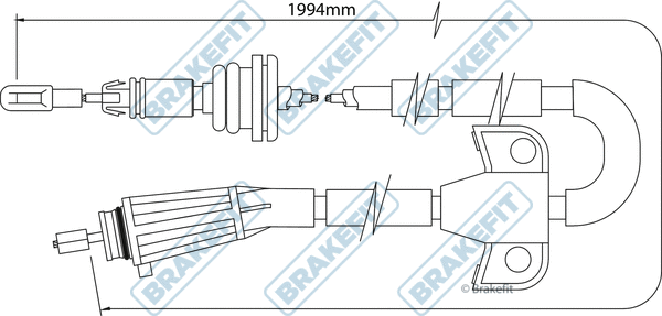 Cable Pull, parking brake (BBC3508)
