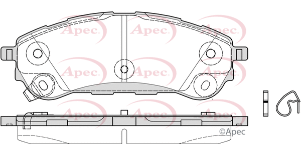 Brake Pad Set, disc brake (PAD2342)