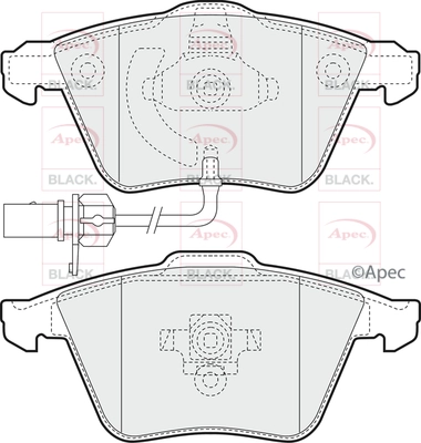 Brake Pad Set, disc brake (PAD1355B)