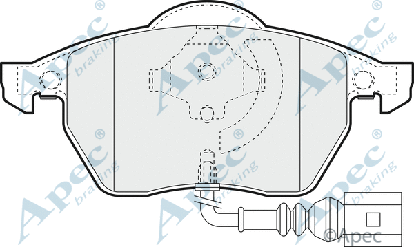 Brake Pad Set, disc brake (PAD1110)