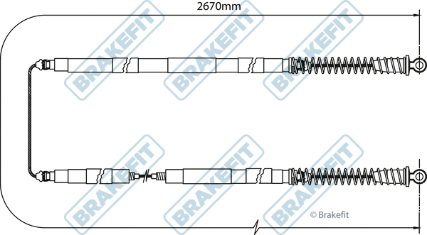 Cable Pull, parking brake (BBC3098)