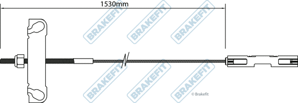 Cable Pull, parking brake (BBC3178)