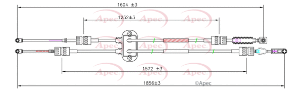Cable Pull, manual transmission (CAB7032)