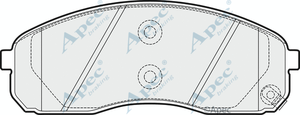 Brake Pad Set, disc brake (PAD1530)