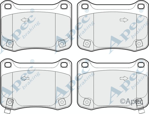 Brake Pad Set, disc brake (PAD1673)
