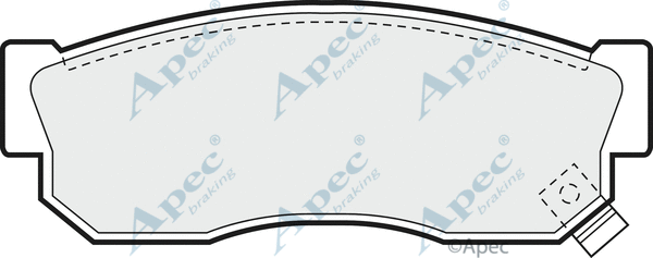Brake Pad Set, disc brake (PAD457)