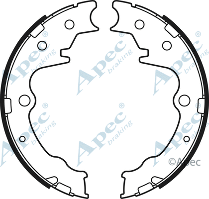 Brake Shoe Set, parking brake (SHU745)