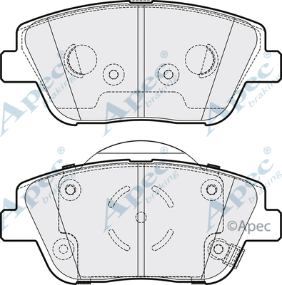 Brake Pad Set, disc brake (PAD1755)