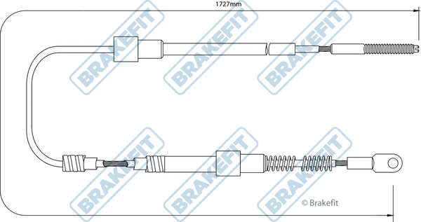 Cable Pull, parking brake (BBC3022)