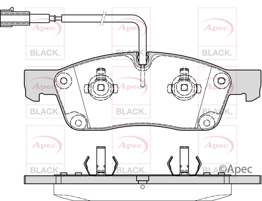 Brake Pad Set, disc brake (PAD2227B)