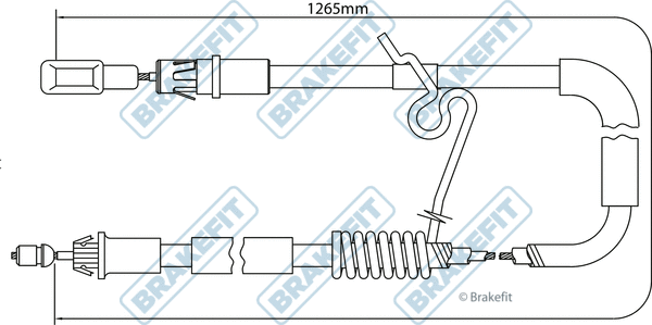 Cable Pull, parking brake (BBC3196)