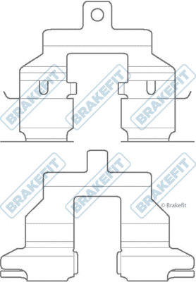 Accessory Kit, disc brake pad (BKT1165)