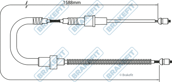 Cable Pull, parking brake (BBC3402)