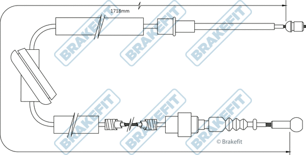 Cable Pull, parking brake (BBC3568)