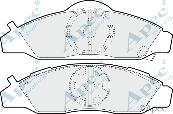Brake Pad Set, disc brake (PAD1428)