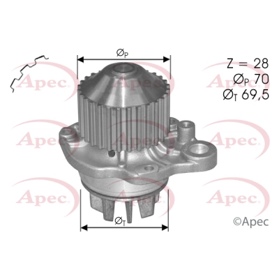 Water Pump, engine cooling (AWP1137)