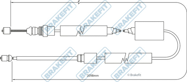 Cable Pull, parking brake (BBC3368)