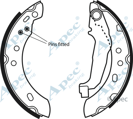 Brake Shoe Set (SHU517)