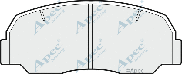 Brake Pad Set, disc brake (PAD446)