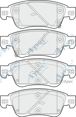 Brake Pad Set, disc brake (PAD1686)