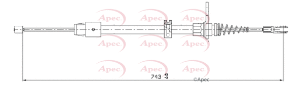 Cable Pull, parking brake (CAB1684)