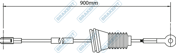 Cable Pull, parking brake (BBC3502)