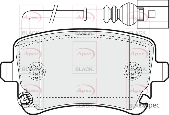 Brake Pad Set, disc brake (PAD1352B)