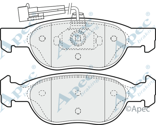 Brake Pad Set, disc brake (PAD949)