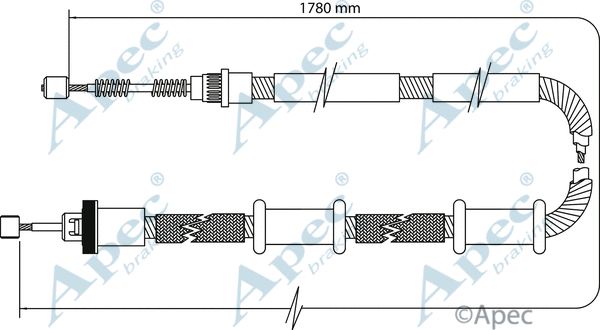 Cable Pull, parking brake (CAB1102)