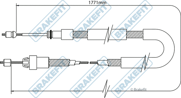 Cable Pull, parking brake (BBC3083)