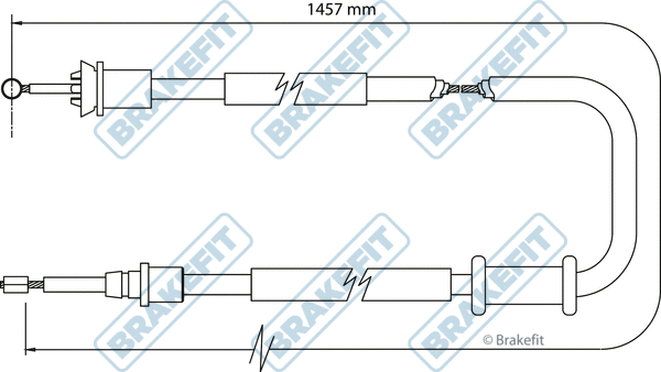 Cable Pull, parking brake (BBC3121)