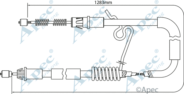 Cable Pull, parking brake (CAB1204)