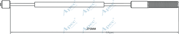Cable Pull, parking brake (CAB1390)
