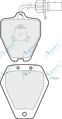 Brake Pad Set, disc brake (PAD1278)