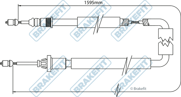 Cable Pull, parking brake (BBC3356)