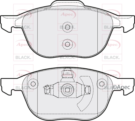 Brake Pad Set, disc brake (PAD1415B)