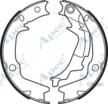 Brake Shoe Set, parking brake (SHU764)