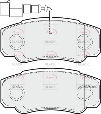 Brake Pad Set, disc brake (PAD1554B)
