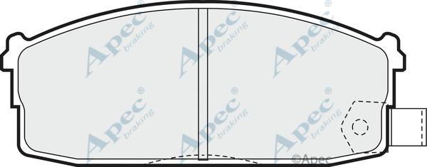 Brake Pad Set, disc brake (PAD454)