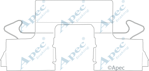 Accessory Kit, disc brake pad (KIT1153)