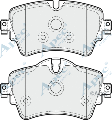Brake Pad Set, disc brake (PAD2030)
